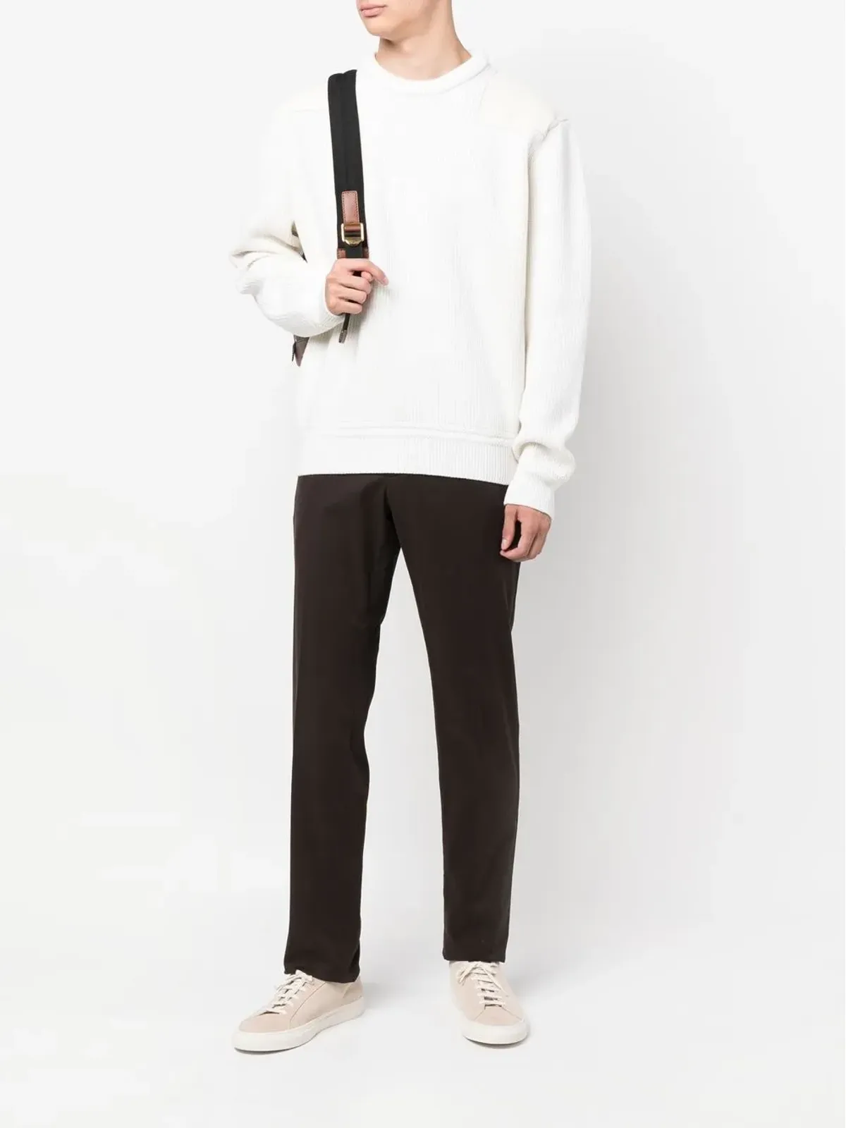 Zegna リブ編みクルーネック スウェットシャツ - 画像2