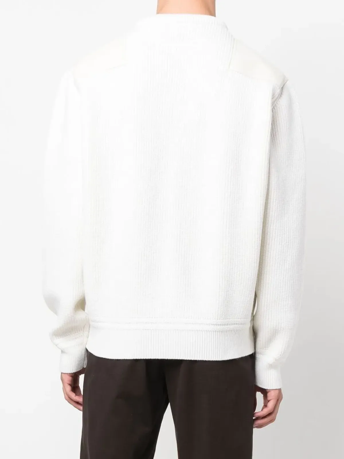 Zegna リブ編みクルーネック スウェットシャツ - 画像4
