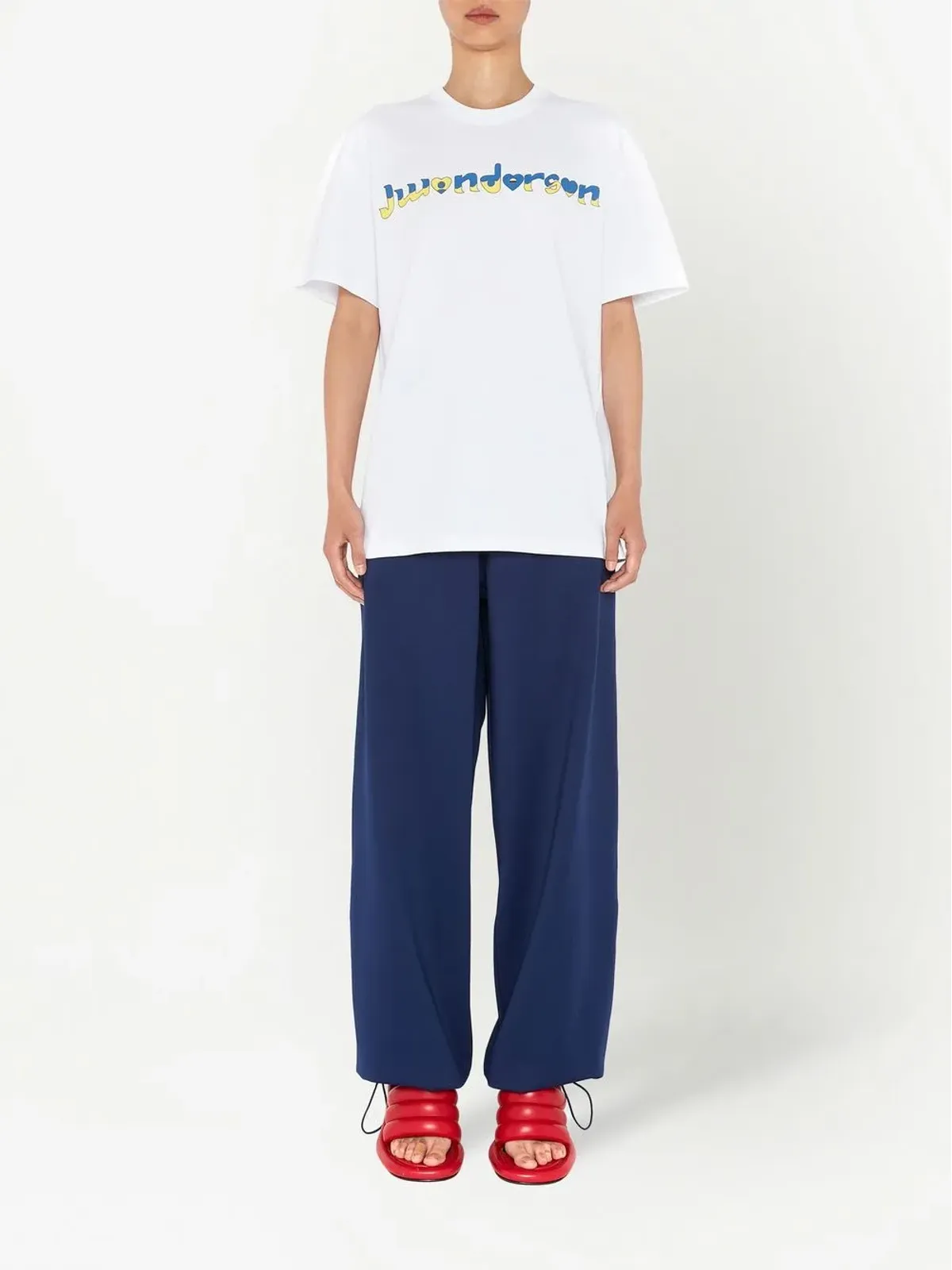 JW Anderson ロゴプリントTシャツ - 画像2