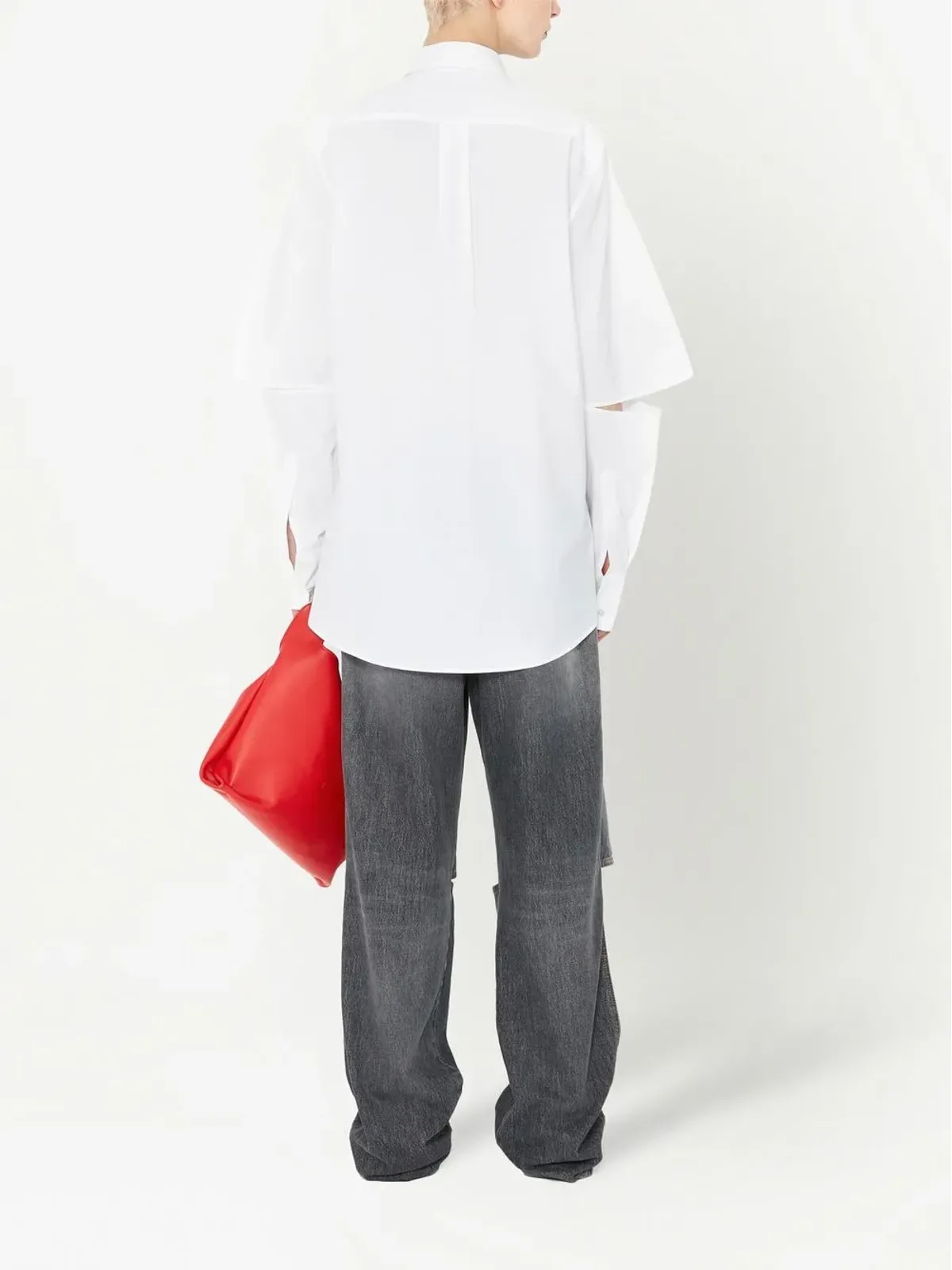 JW Anderson カットアウトストレートジーンズ - 画像4