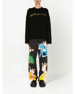 JW Anderson ロゴ入りクルーネックニットセーター - サムネイル2