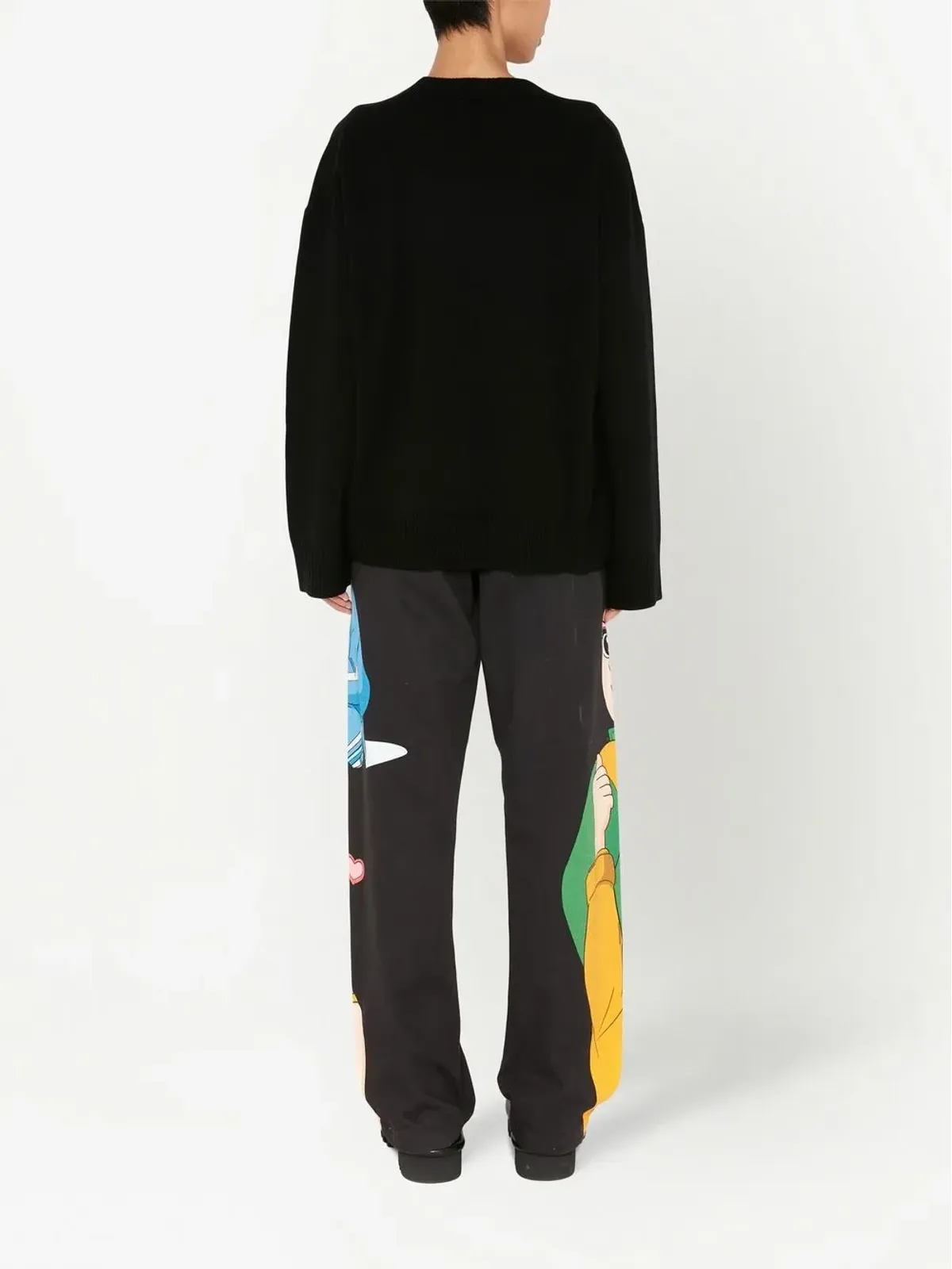 JW Anderson ロゴ入りクルーネックニットセーター - 画像4