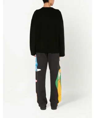 JW Anderson ロゴ入りクルーネックニットセーター - サムネイル4