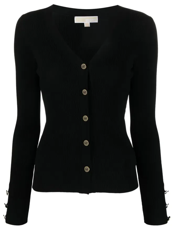 Michael Michael Kors Michael Michael Kors ロゴ型押しボタンフロントカーディガンの商品画像
