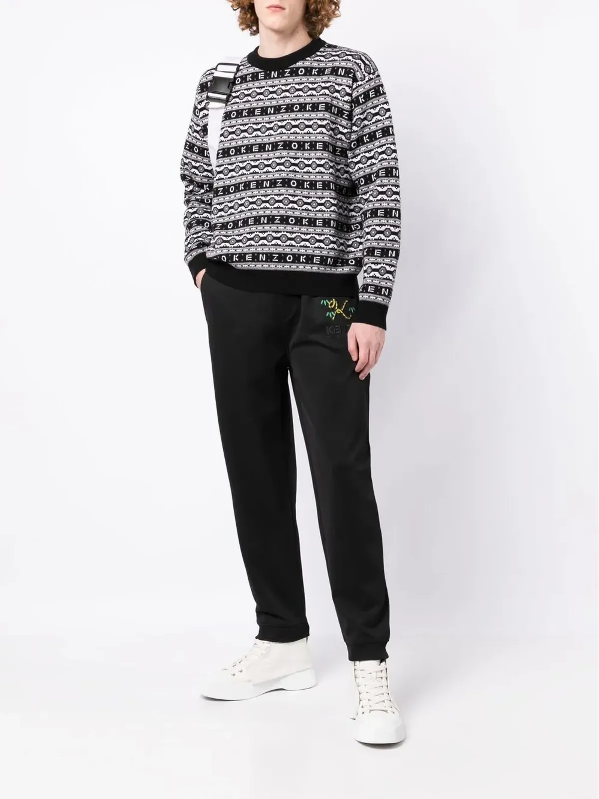 Kenzo Crest Logo-Embroidered Track Pants - 画像2