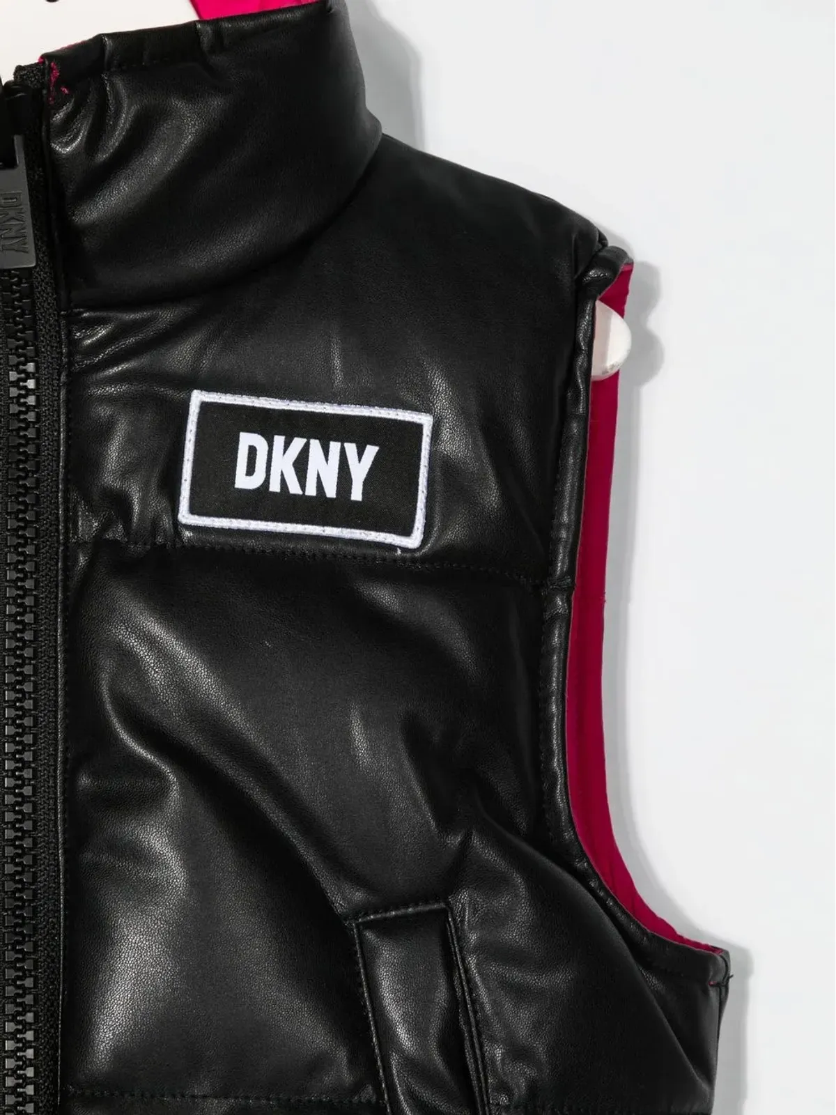 Dkny Kids ロゴプリント リバーシブル ジレ - 画像3