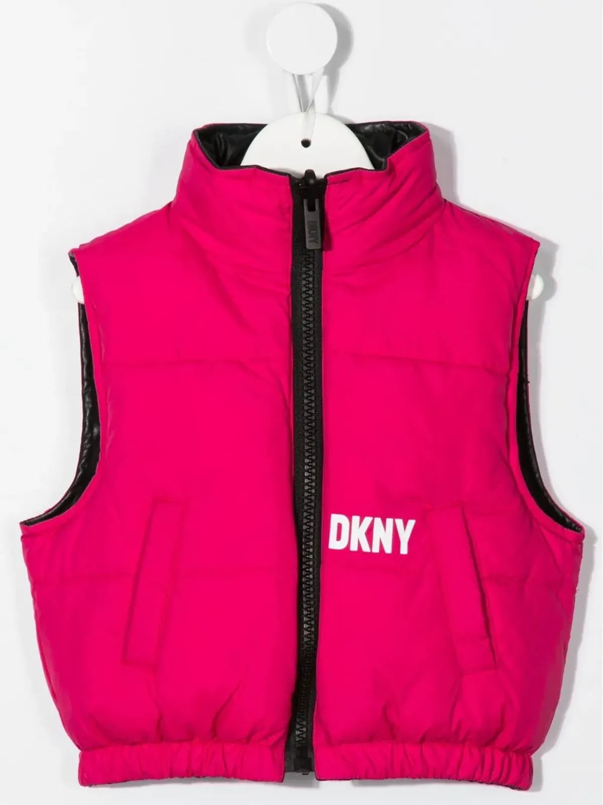 Dkny Kids ロゴプリント リバーシブル ジレ - 画像4