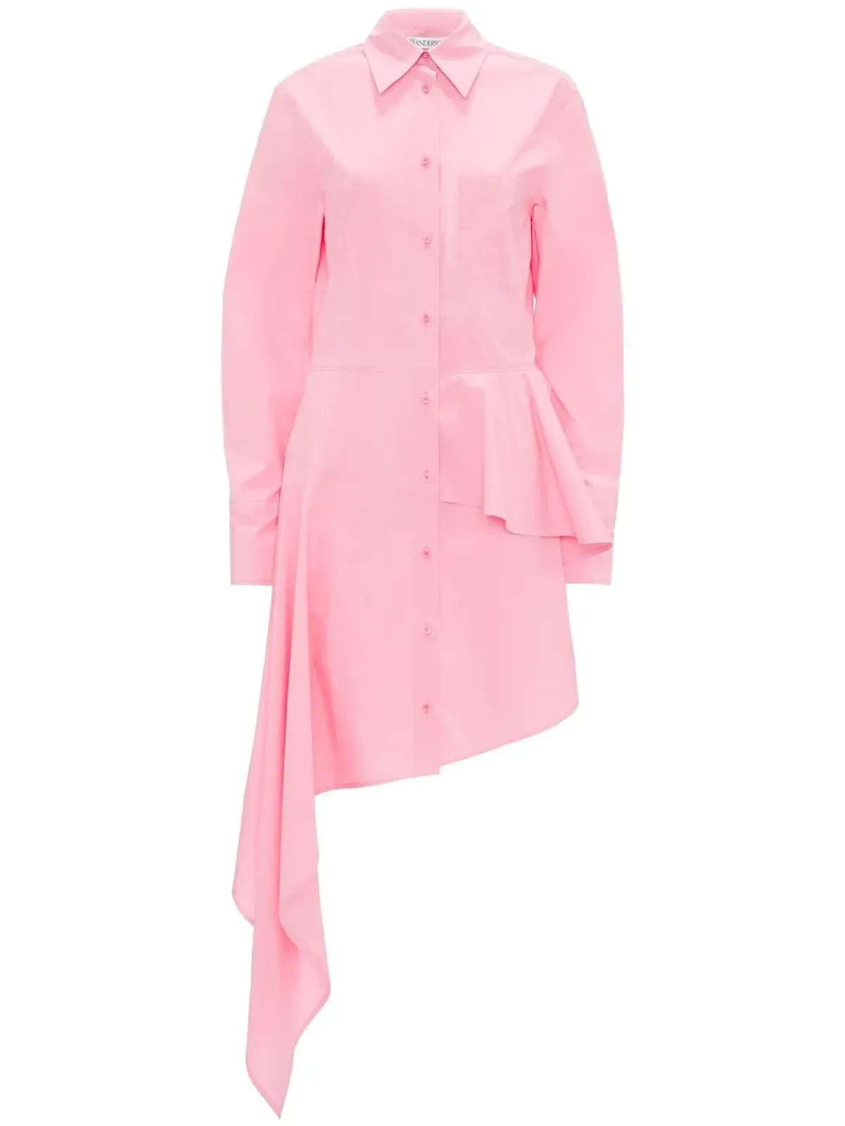 JW Anderson アシンメトリックペプラムシャツドレス - 画像1