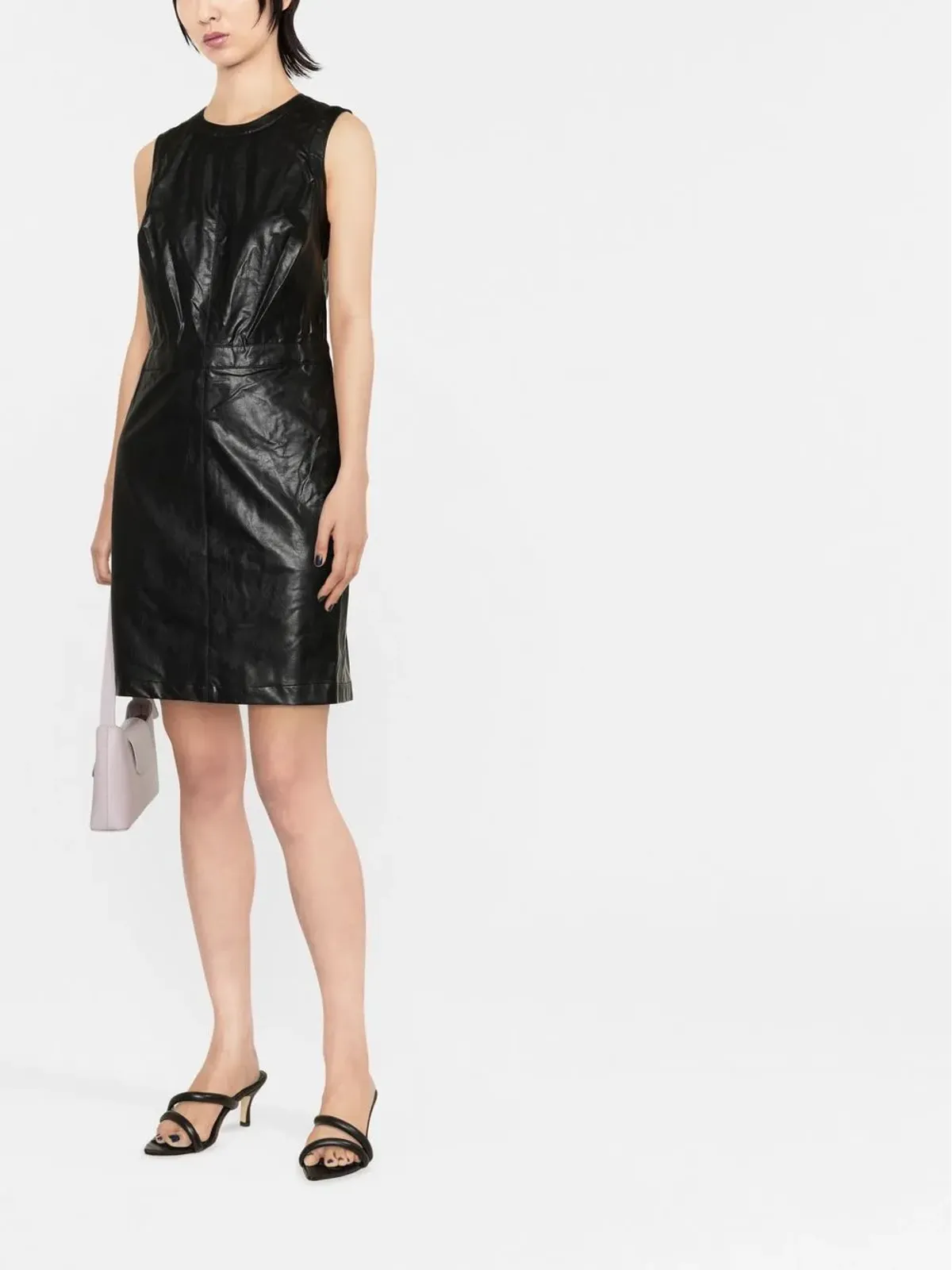 Michael Michael Kors フェイクレザー ミニドレス - 画像2