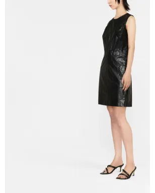 Michael Michael Kors フェイクレザー ミニドレス - サムネイル3