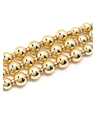 Christian Dior Pre-Owned ラインストーン装飾 ブレスレットとイヤリング セット - ゴールド - サムネイル2