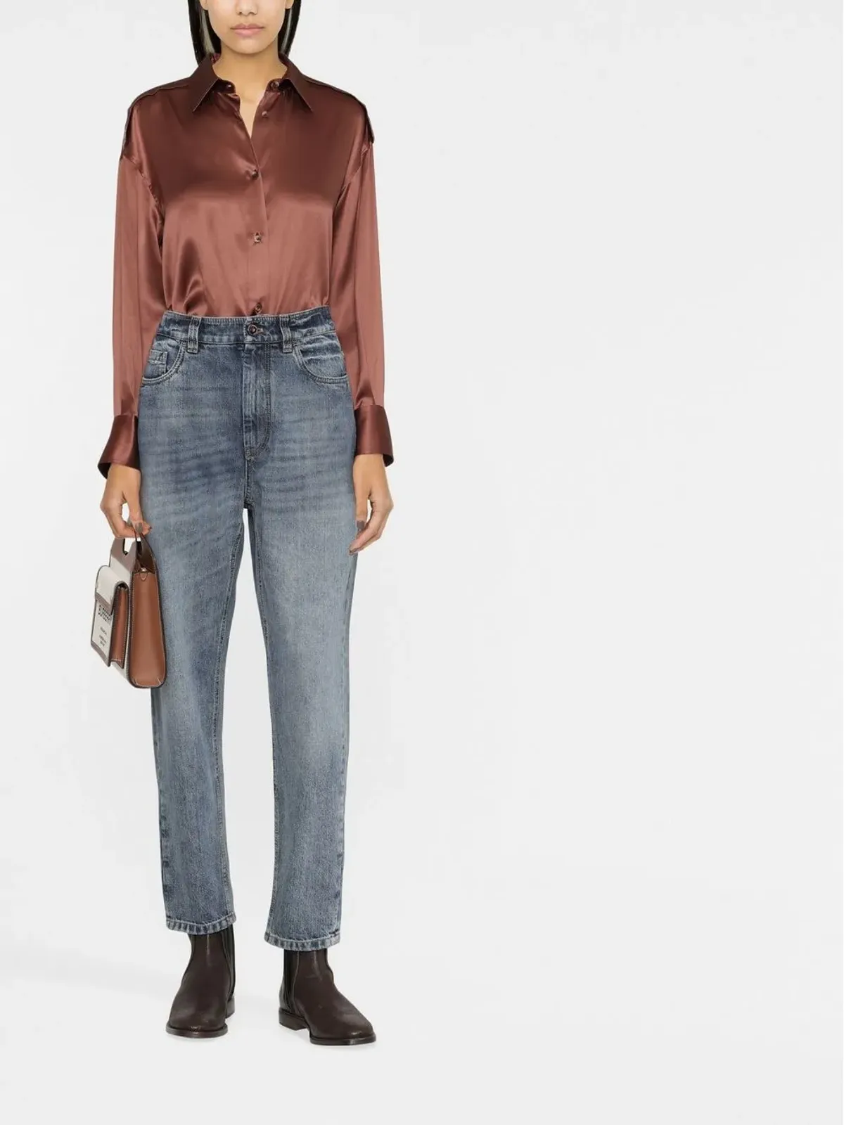 Brunello Cucinelli モニリ チェーンディテール シャツ - 画像2