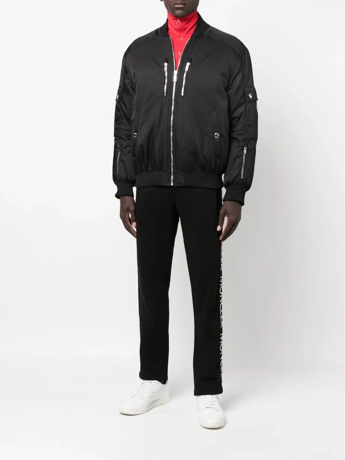 Moncler ロゴプリント ドローストリング トラックパンツ - 画像2