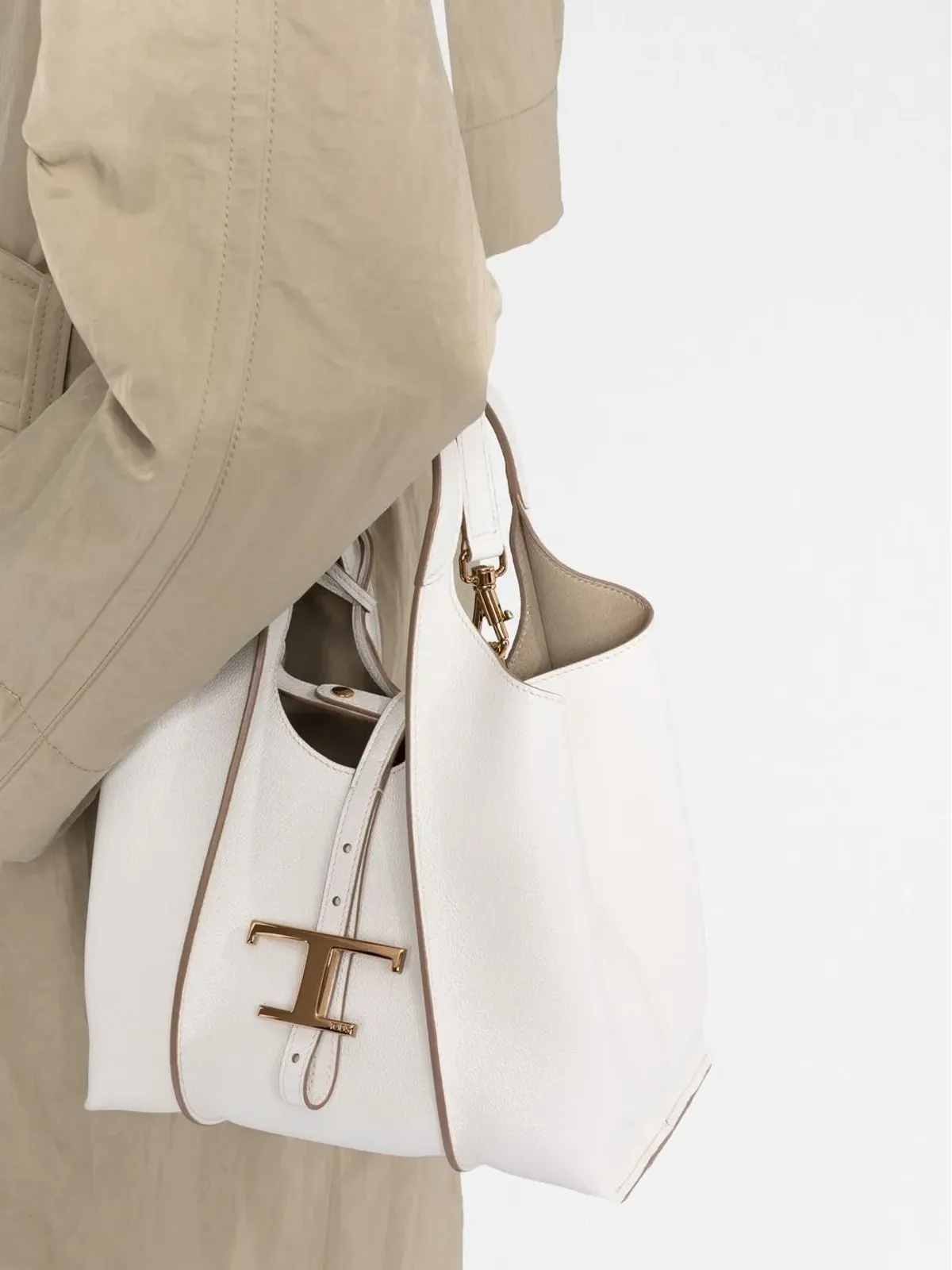 Tod's Timeless logo charm tote bag - 画像3