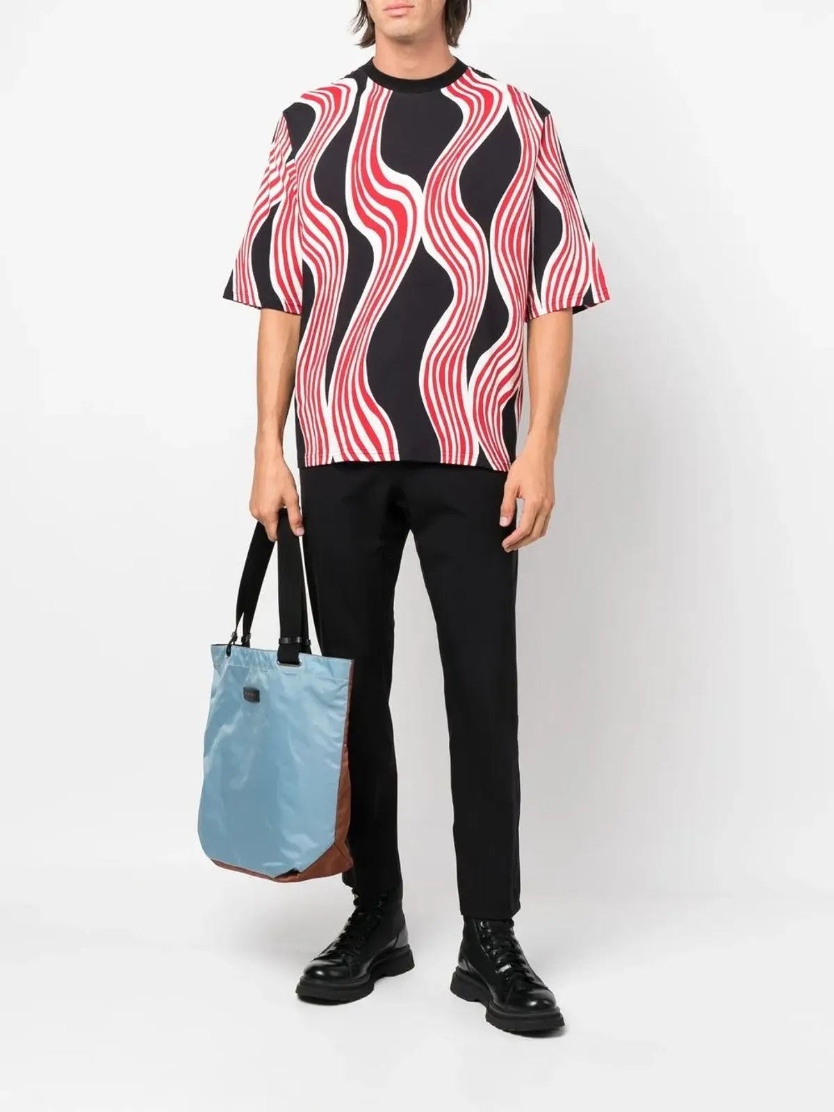 Moncler 抽象プリント半袖Tシャツ - 画像2