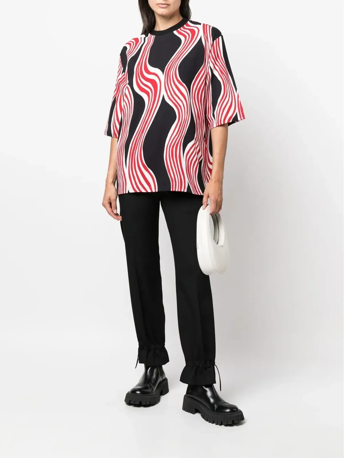 Moncler 抽象プリント半袖Tシャツ - 画像3