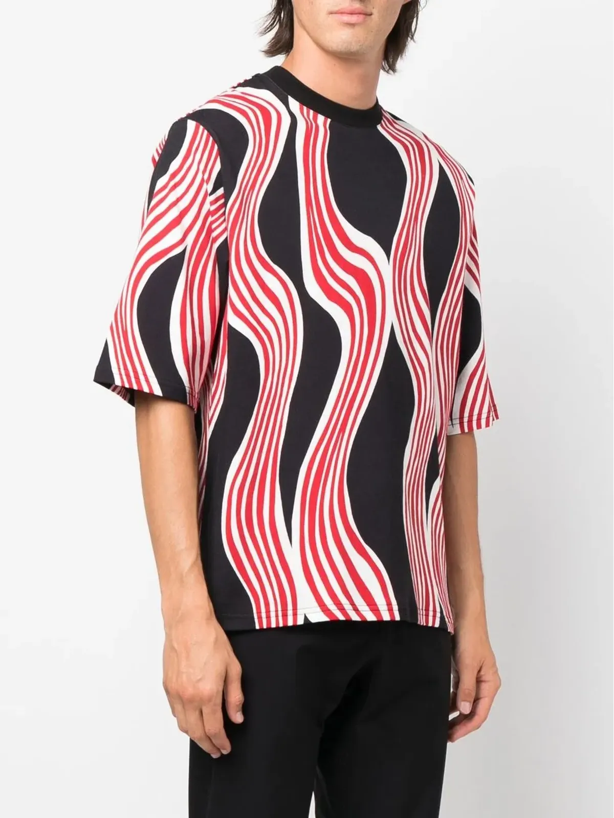 Moncler 抽象プリント半袖Tシャツ - 画像4