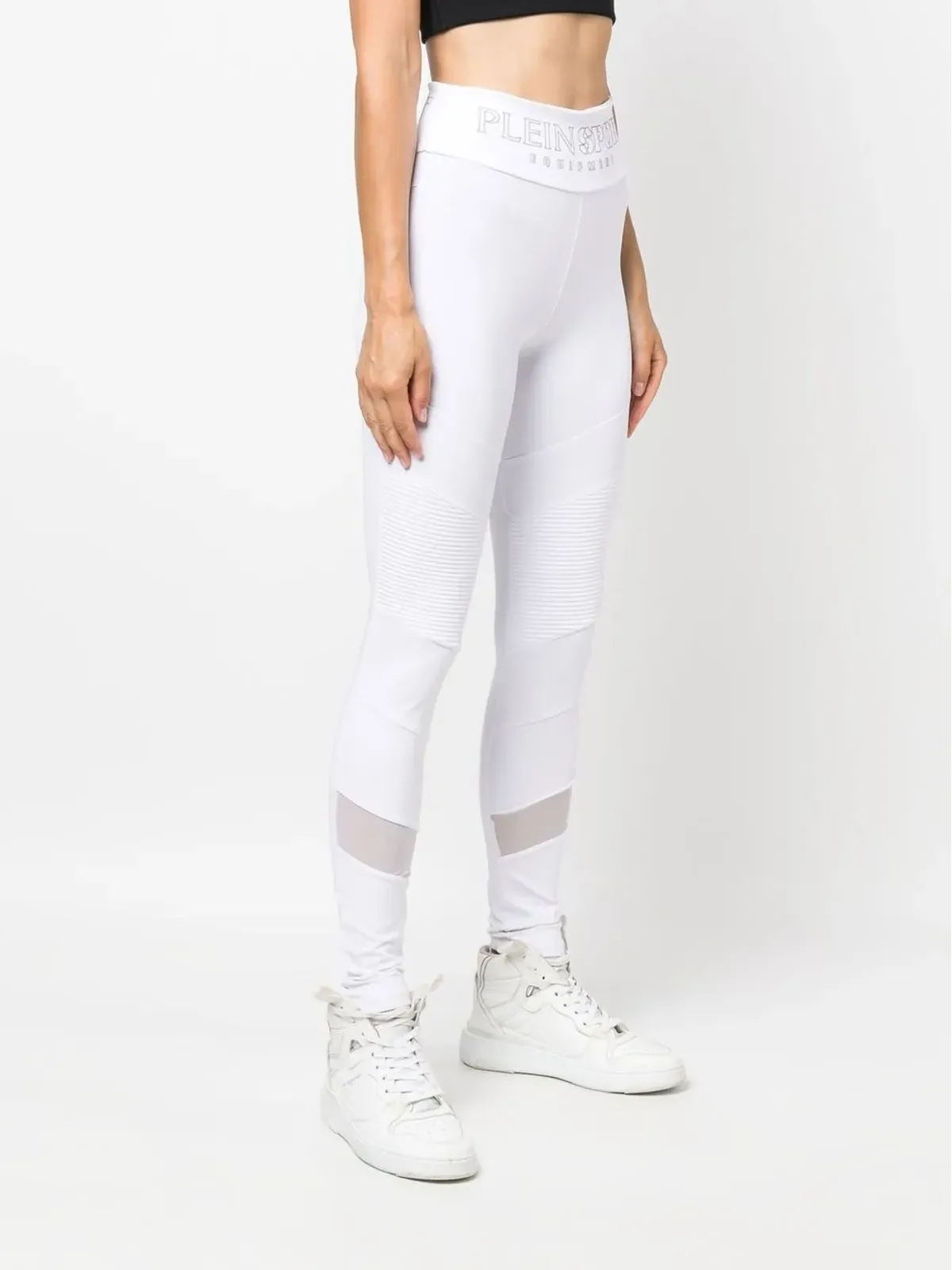 Plein Sport ステイトメント コットン混紡 レギンス - 画像3