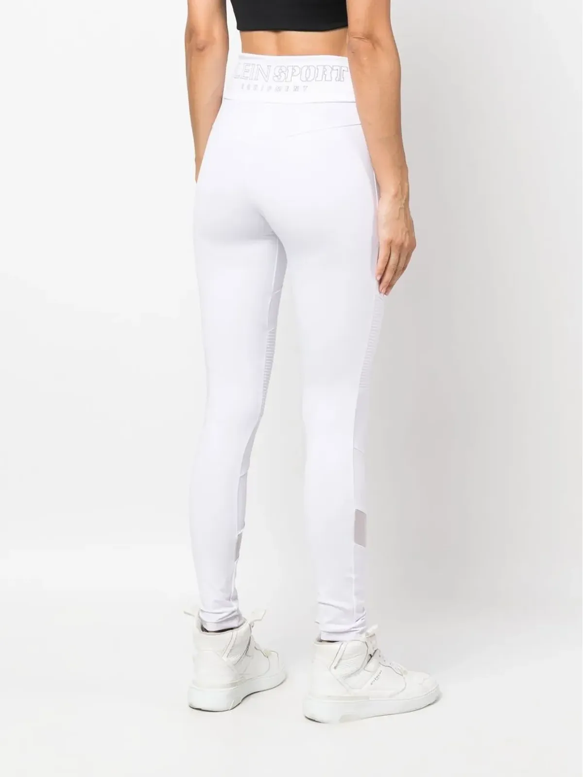 Plein Sport ステイトメント コットン混紡 レギンス - 画像4