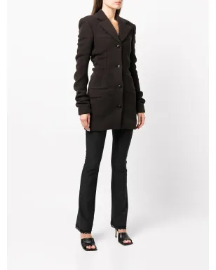 Alexander Wang 袖ギャザー入りウールブレンドジャケット - サムネイル3