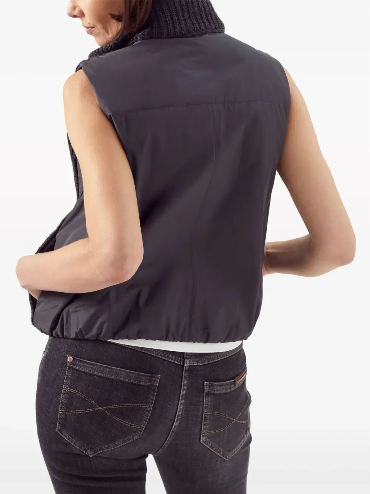 Brunello Cucinelli リバーシブルパッド入りジレ - 画像4