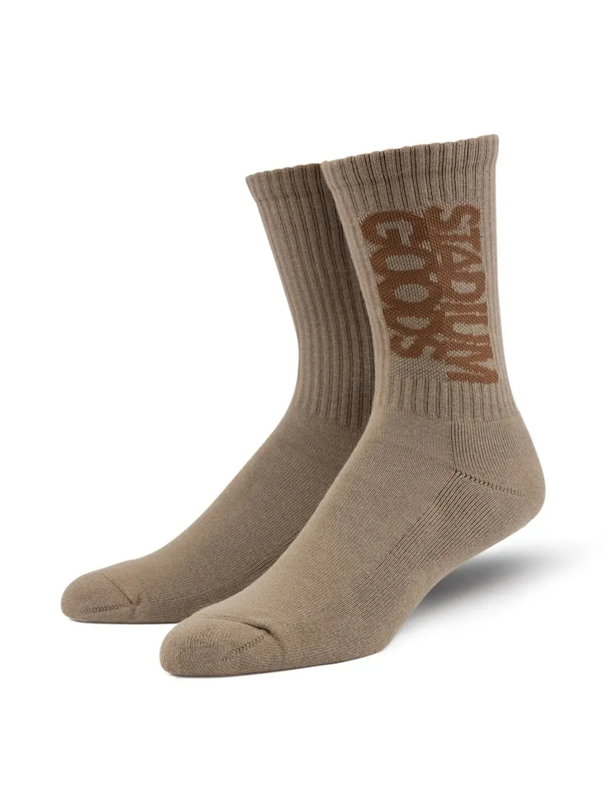 STADIUM GOODS® リブ編みロゴ「Wild Mushroom」ソックス - ブラウン - 画像2