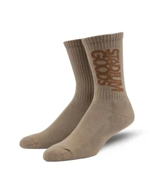 STADIUM GOODS® リブ編みロゴ「Wild Mushroom」ソックス - ブラウン - サムネイル2
