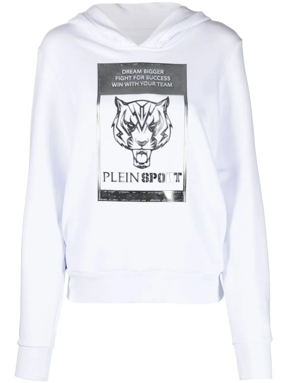 Plein Sport メタリックロゴプリント パーカー - 画像1