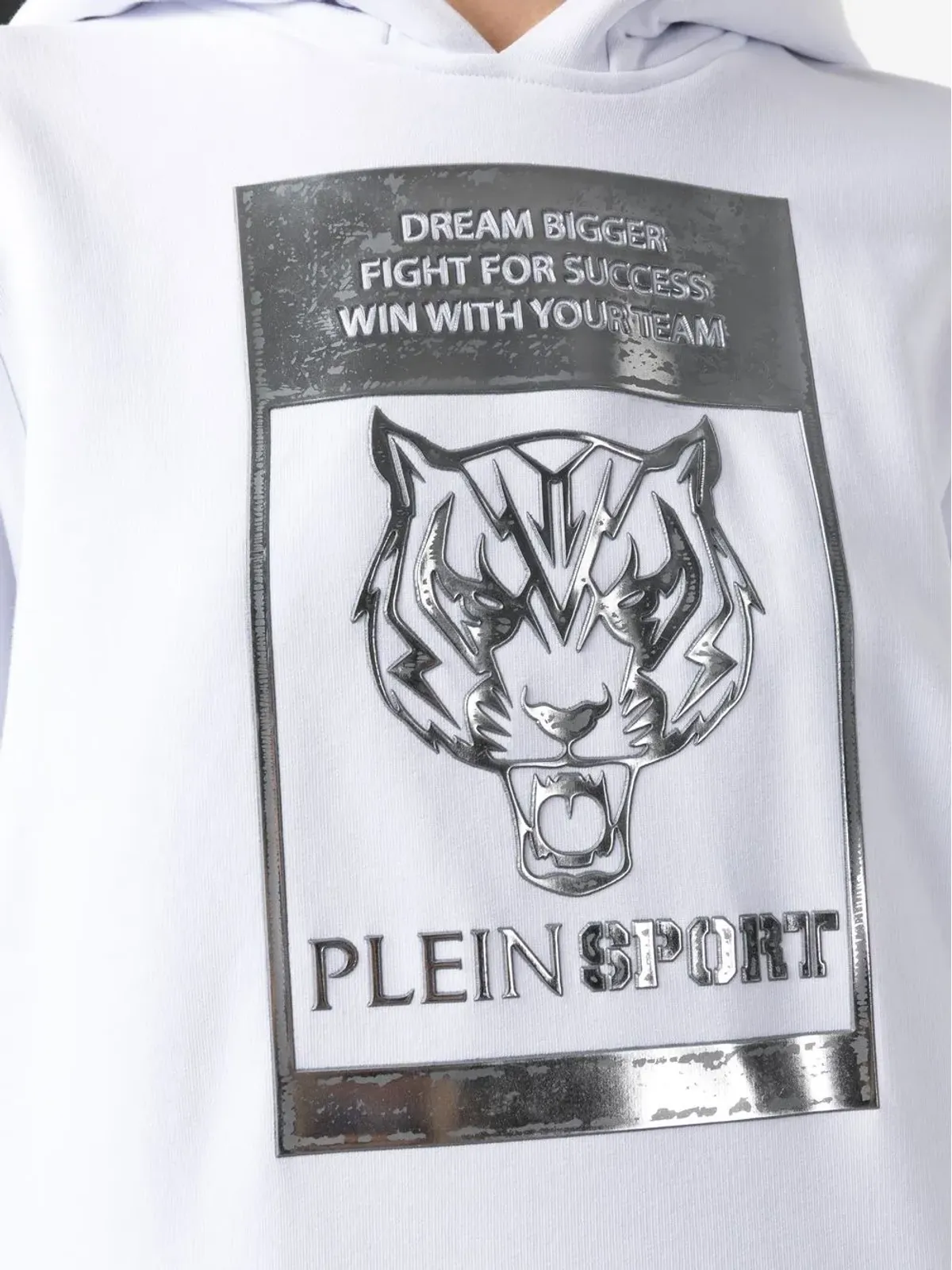 Plein Sport メタリックロゴプリント パーカー - 画像5