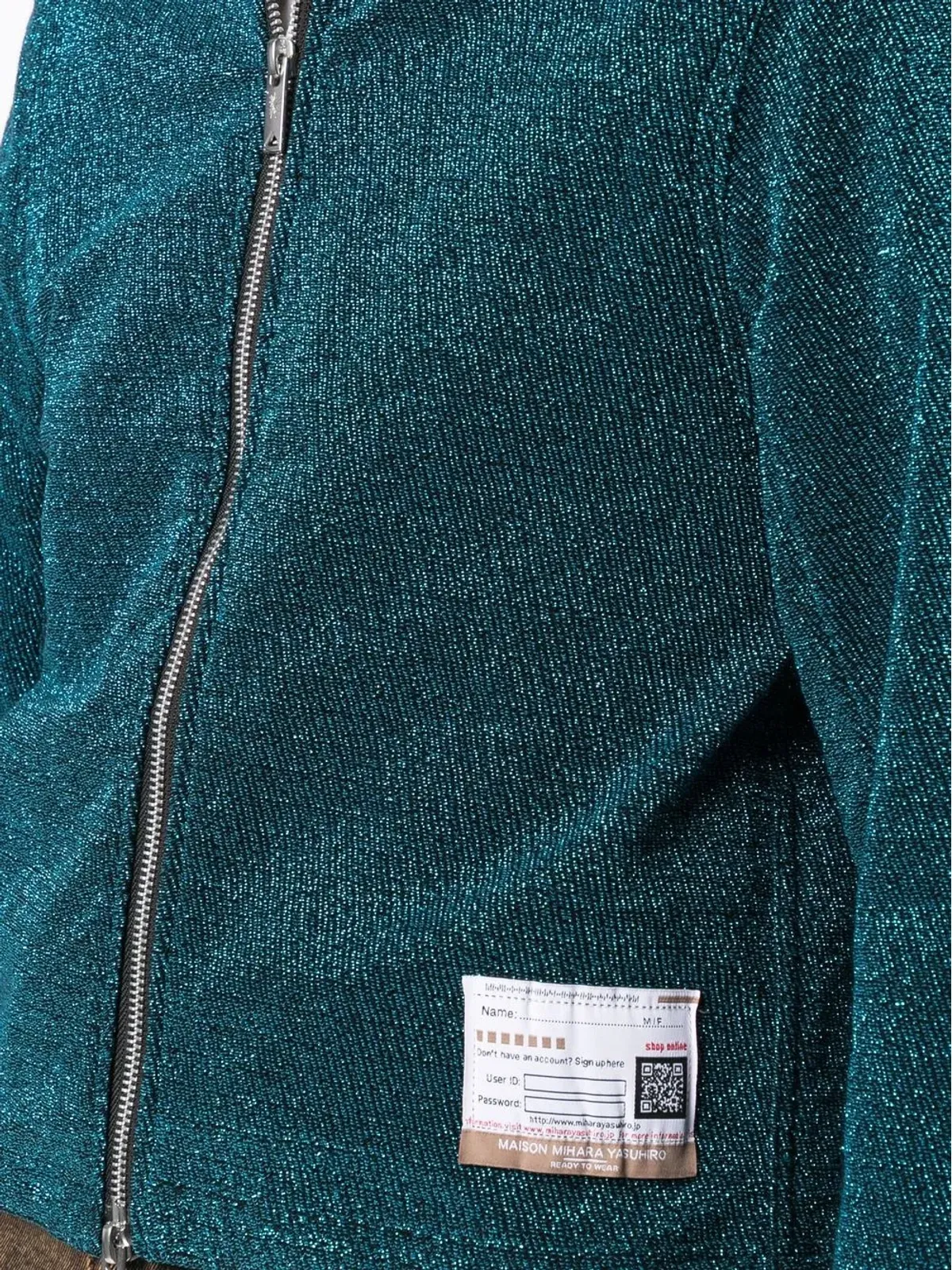 Maison MIHARA YASUHIRO ロゴパッチ ジップアップ シャツジャケット - 画像5
