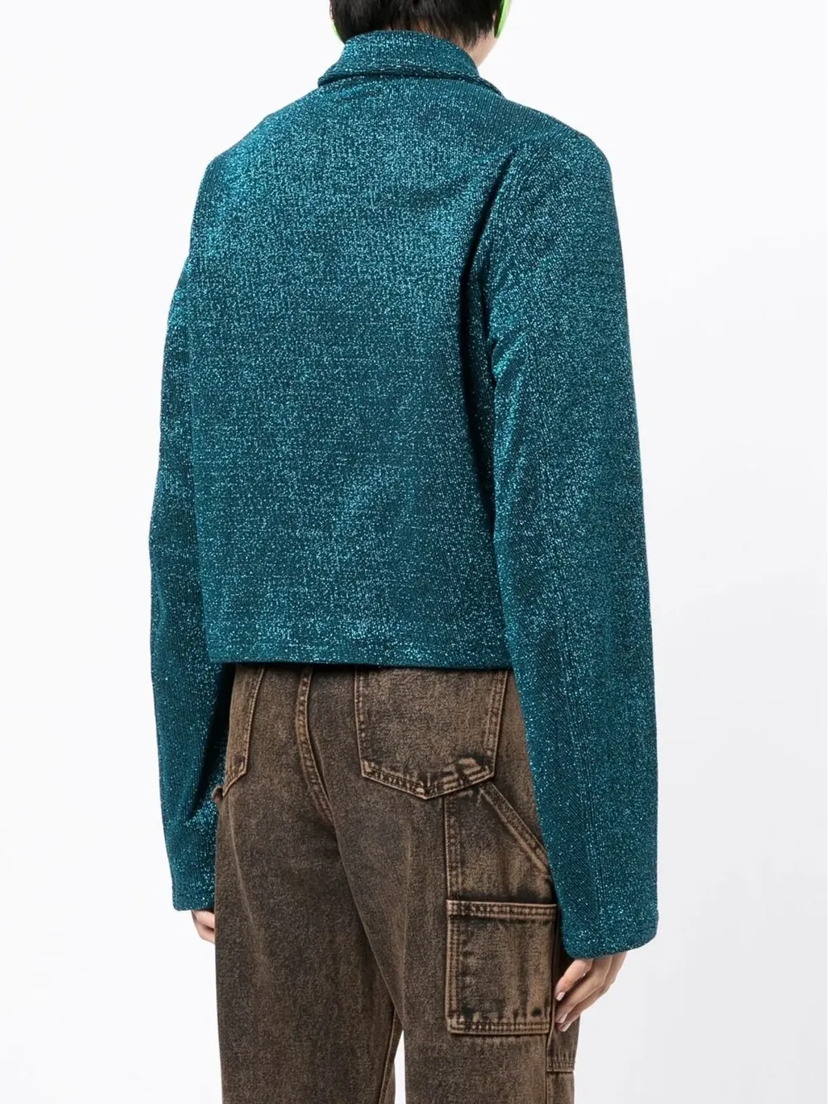 Maison MIHARA YASUHIRO ロゴパッチ ジップアップ シャツジャケット - 画像4