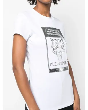 Plein Sport セクシー・ピュアフィット・タイガーTシャツ ホワイト - サムネイル5