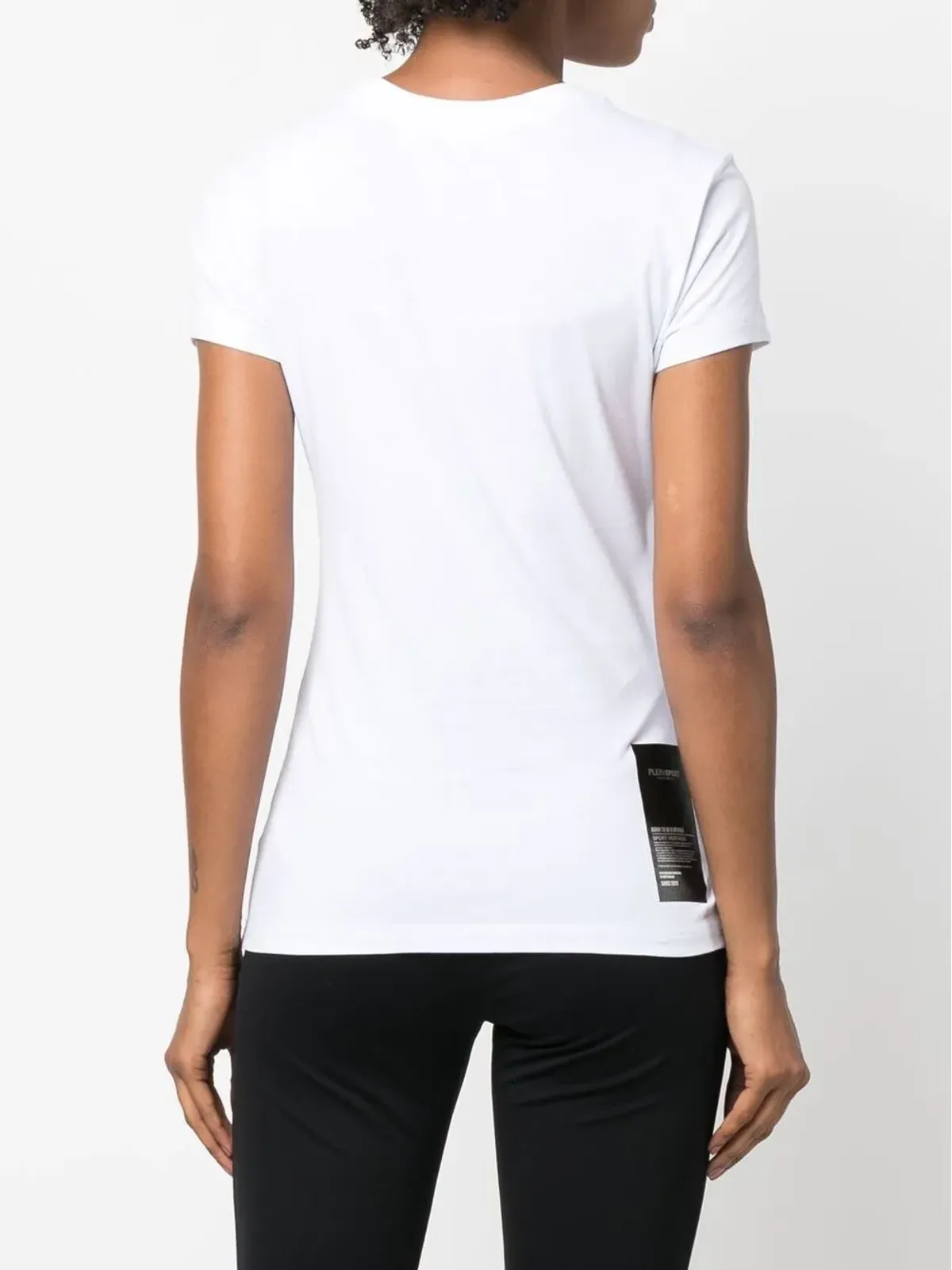 Plein Sport セクシー・ピュアフィット・タイガーTシャツ ホワイト - 画像4