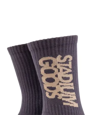STADIUM GOODS® リブ編みロゴソックス（Soot） - サムネイル2