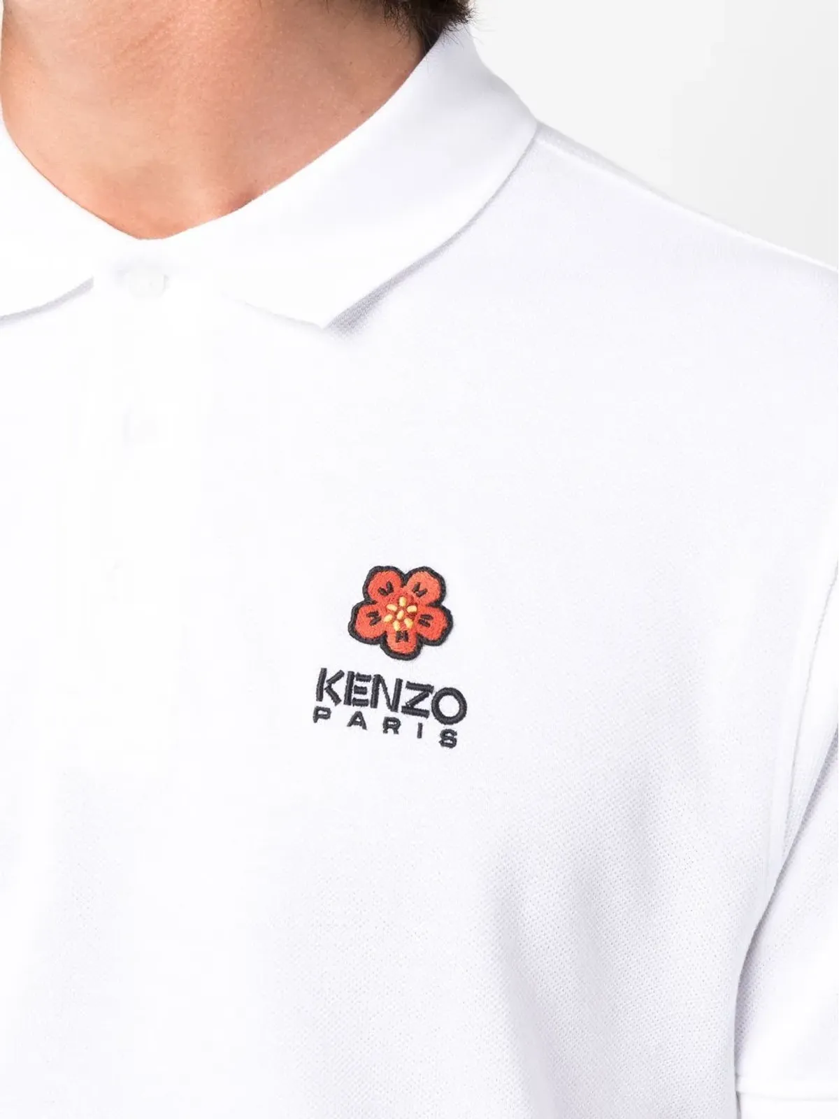 Kenzo ボキー フラワー刺繍ポロシャツ - 画像5