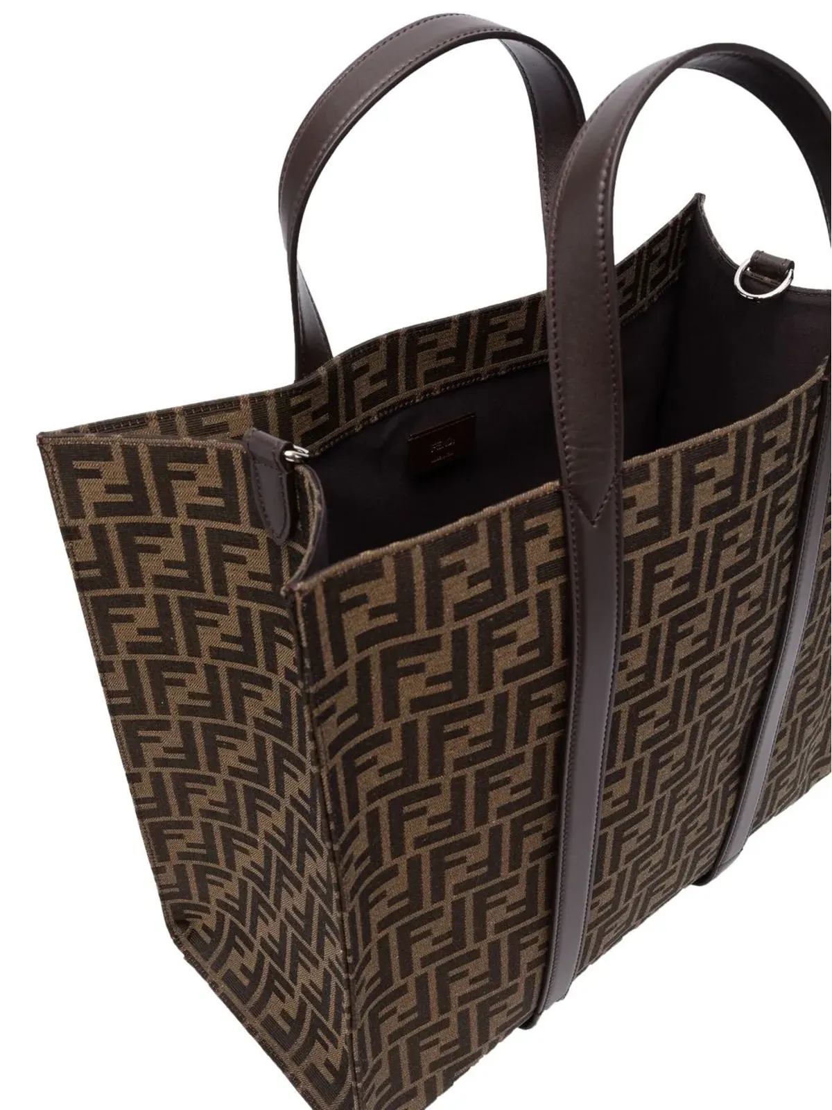 FENDI FFジャカードモチーフ トートバッグ - ブラウン - 画像5