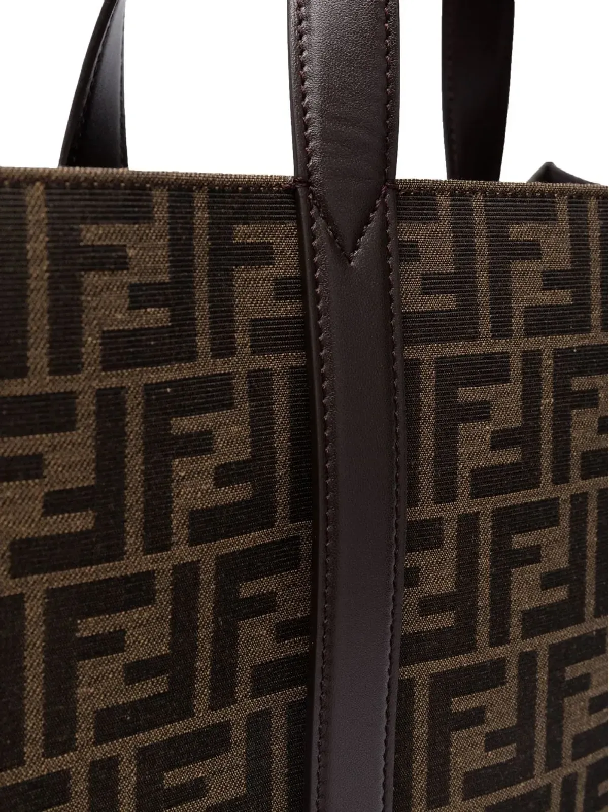 FENDI FFジャカードモチーフ トートバッグ - ブラウン - 画像4