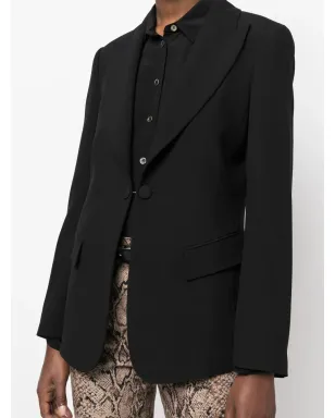 Alberta Ferretti ピークドラペル・シングルブレストブレザー - サムネイル5