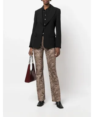 Alberta Ferretti ピークドラペル・シングルブレストブレザー - サムネイル2
