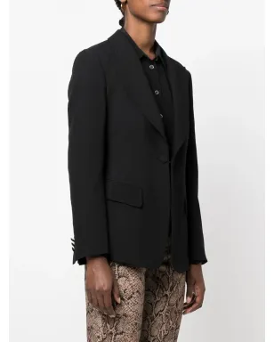 Alberta Ferretti ピークドラペル・シングルブレストブレザー - サムネイル3