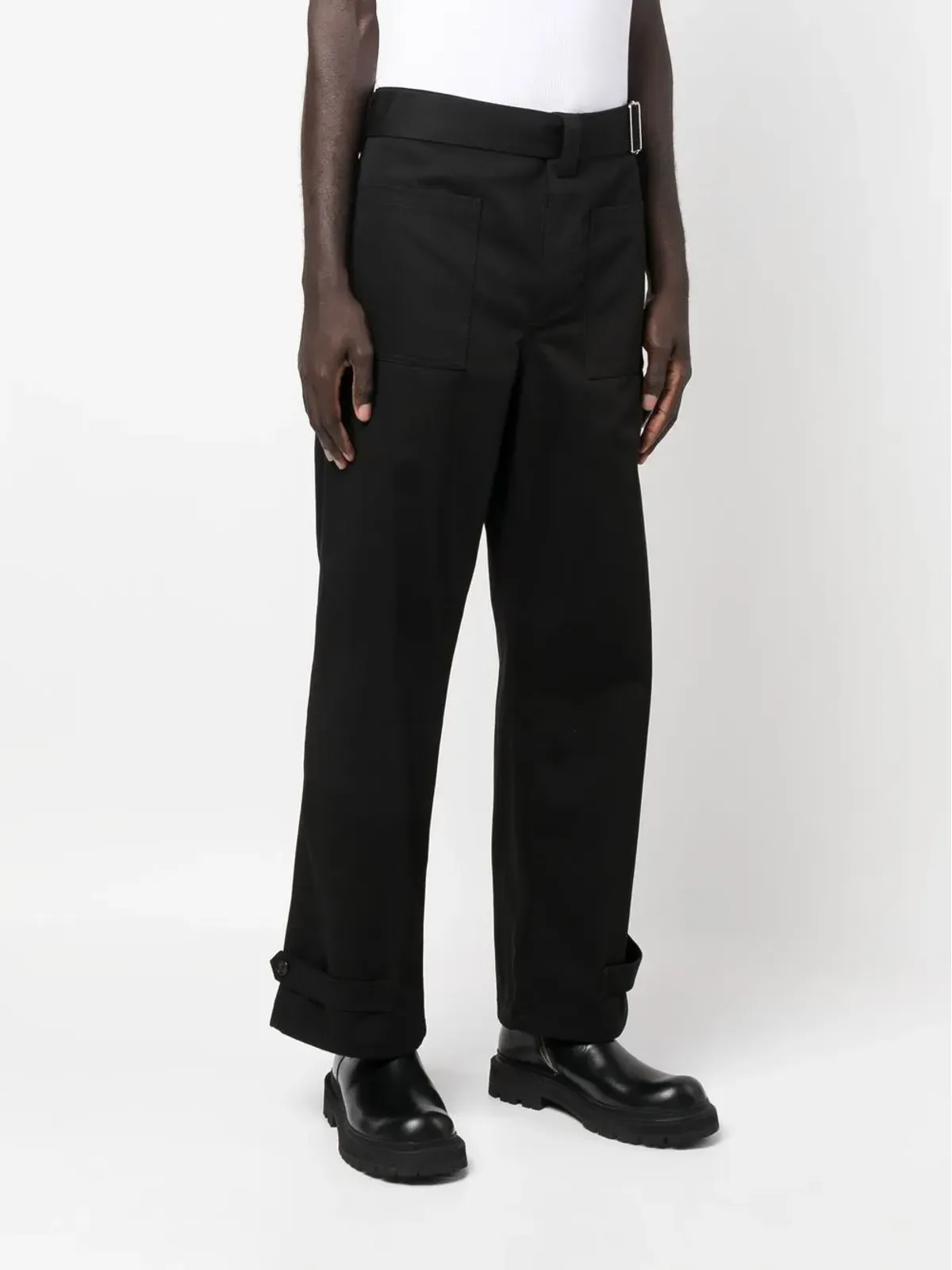 Alexander McQueen バックル付き四ポケットストレートパンツ - 画像3