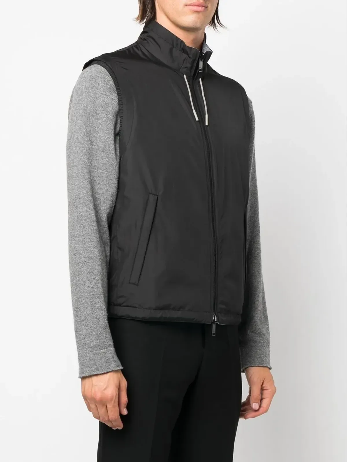 Zegna リバーシブル カシミヤ ジレ - 画像3