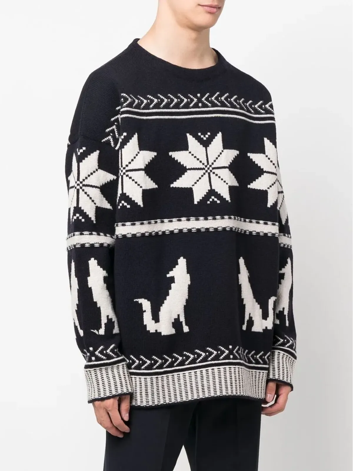 ETRO ジャカード編みニットセーター - 画像3