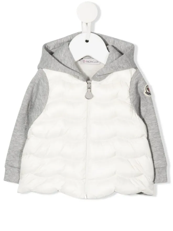 Moncler Enfant Moncler Enfant ロゴパッチ キルテッド フード付きジャケットの商品画像