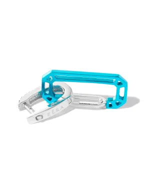 EÉRA 18ktホワイトゴールド アミナとキアラ ドロップイヤリング - シルバー - サムネイル3