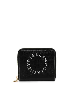 Stella McCartney logo-print zip-around wallet - Black - サムネイル1