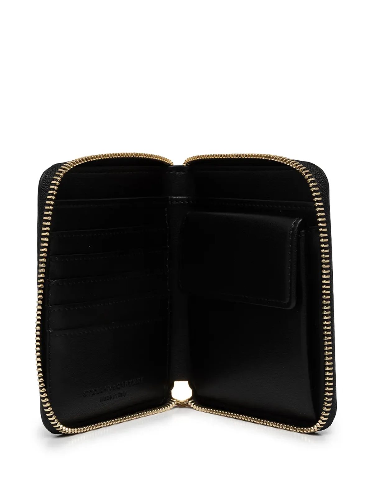 Stella McCartney logo-print zip-around wallet - Black - 画像3