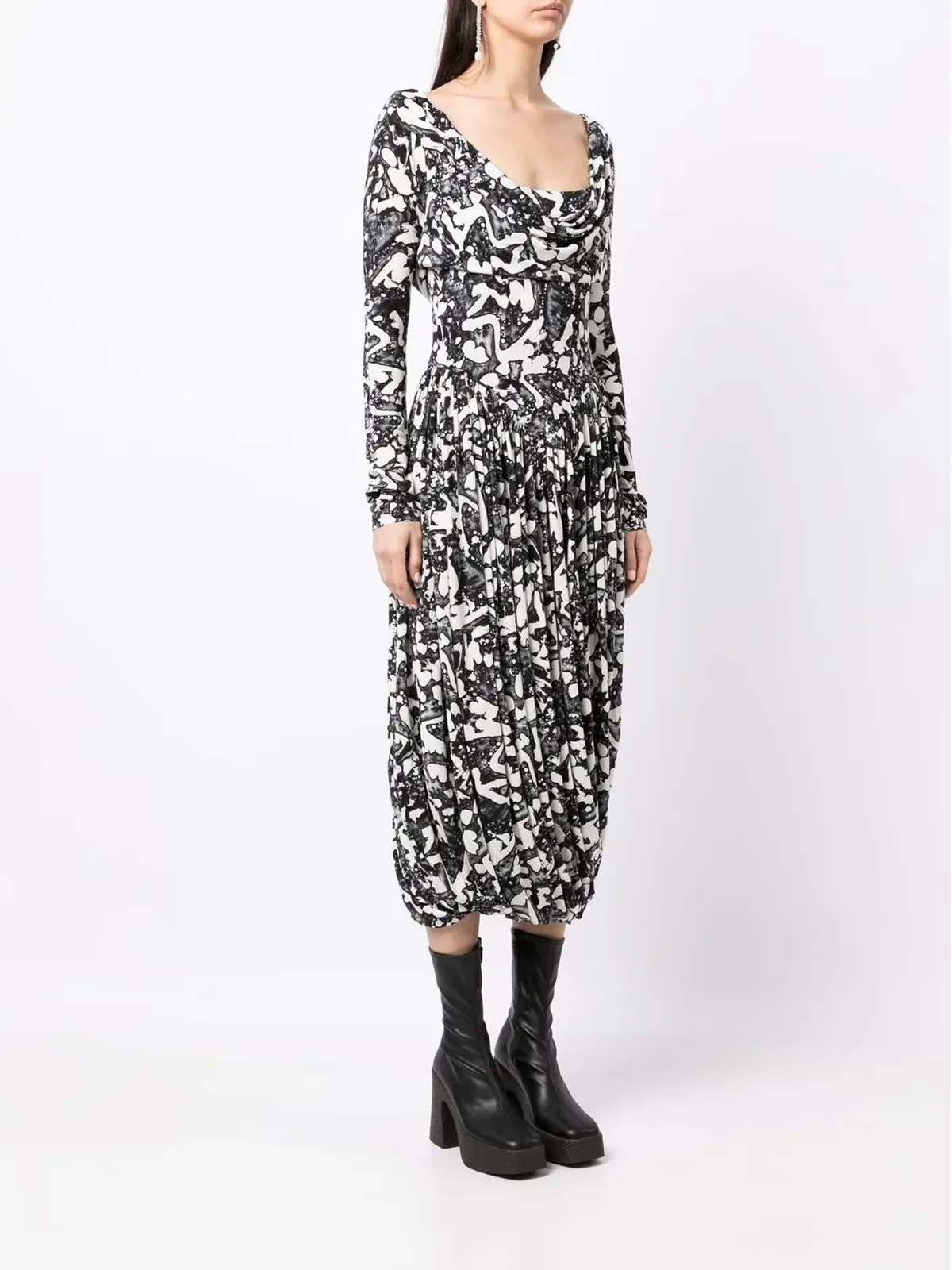 Stella McCartney グラフィックプリント ジャージードレス - 画像3
