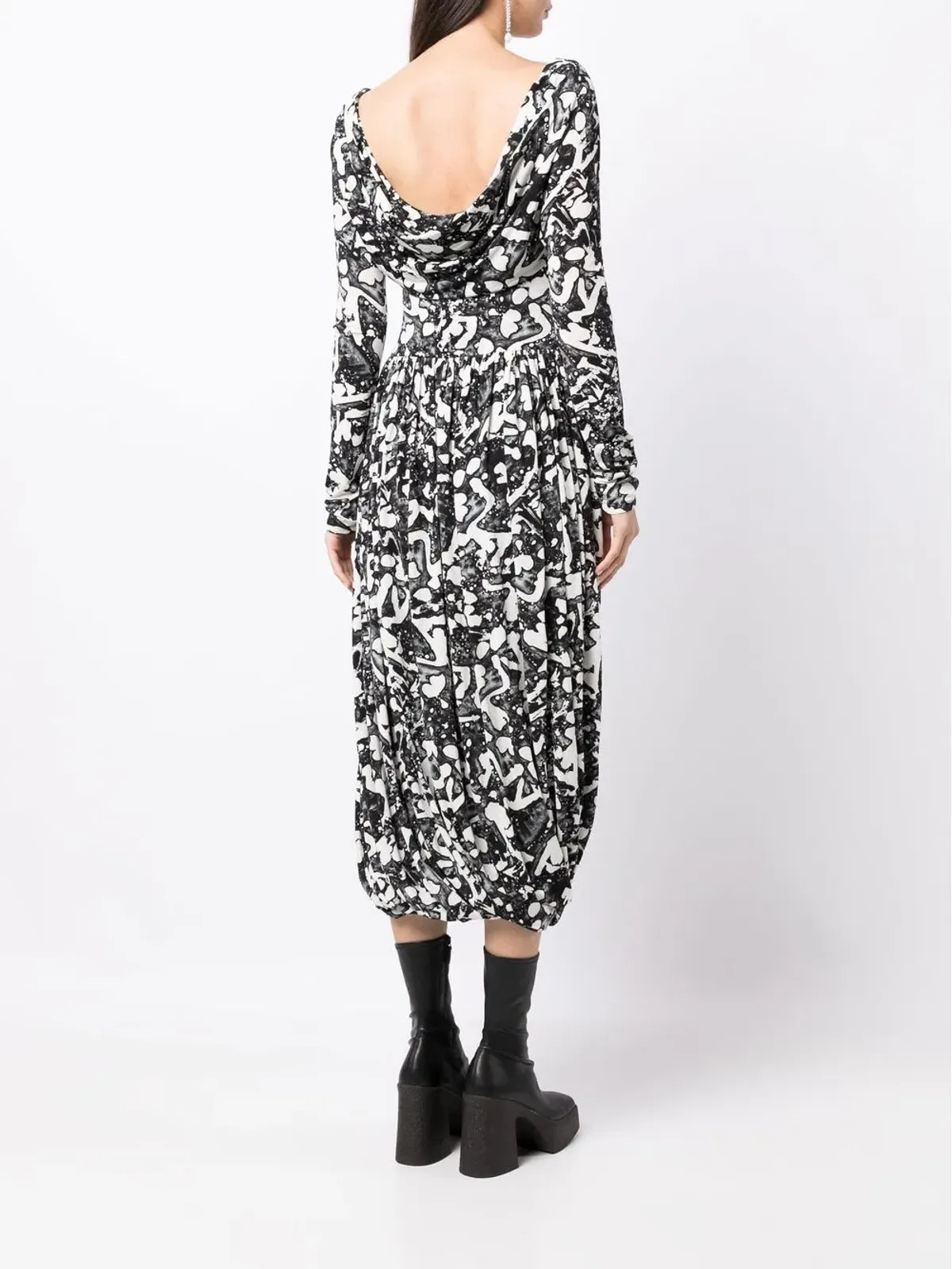 Stella McCartney グラフィックプリント ジャージードレス - 画像4