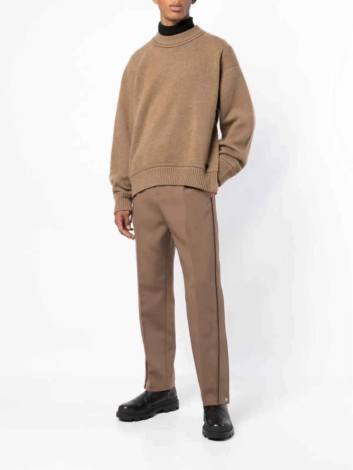 sacai クルーネック ロゴプレート ジャンパー - 画像2
